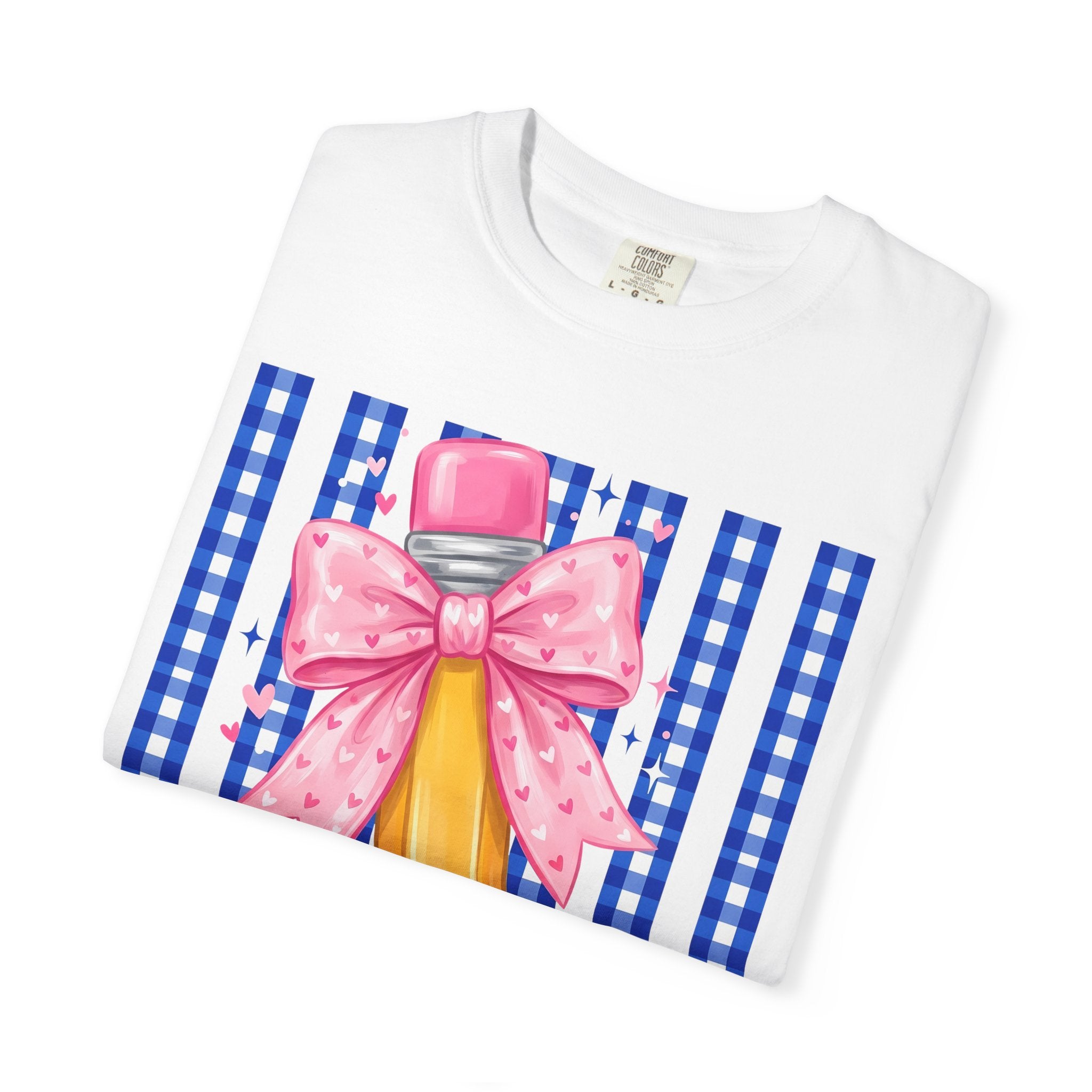 Pencil bow teacher T-shirt