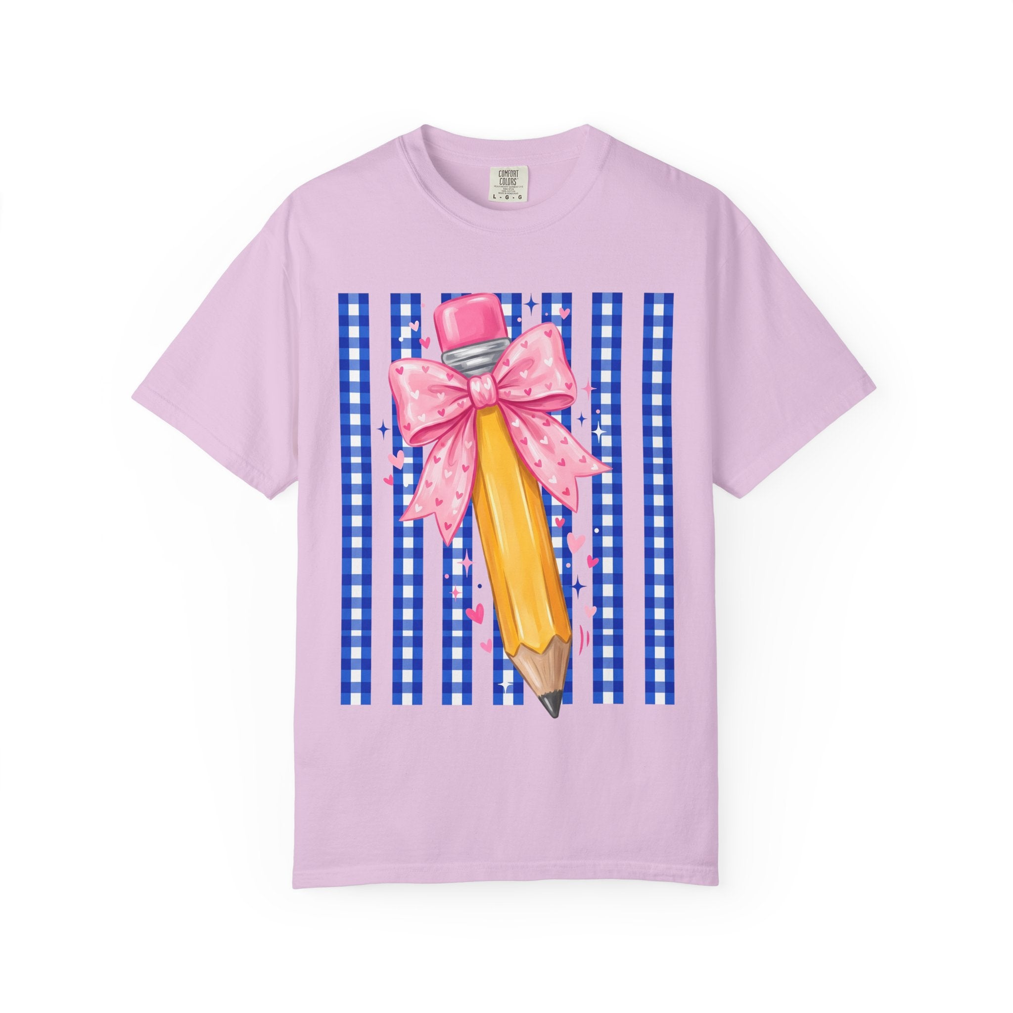 Pencil bow teacher T-shirt