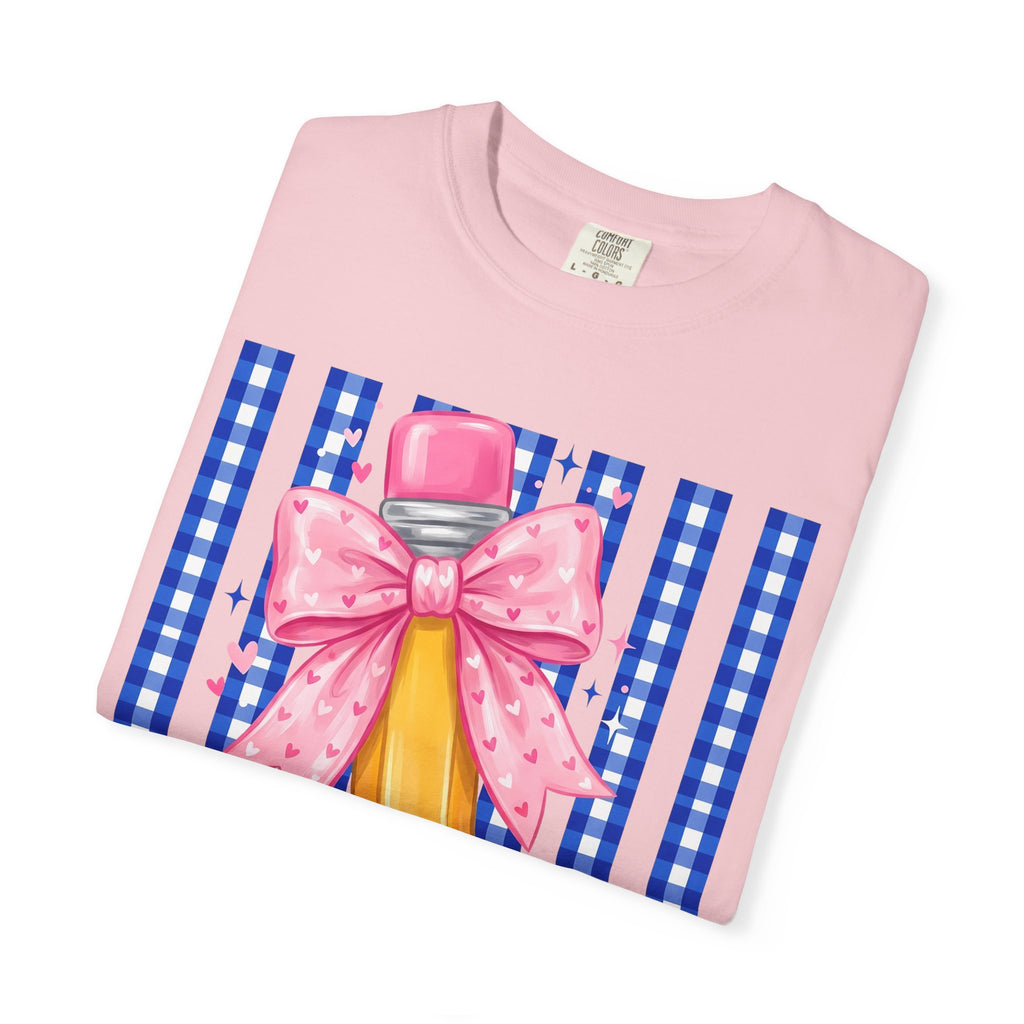 Pencil bow teacher T-shirt