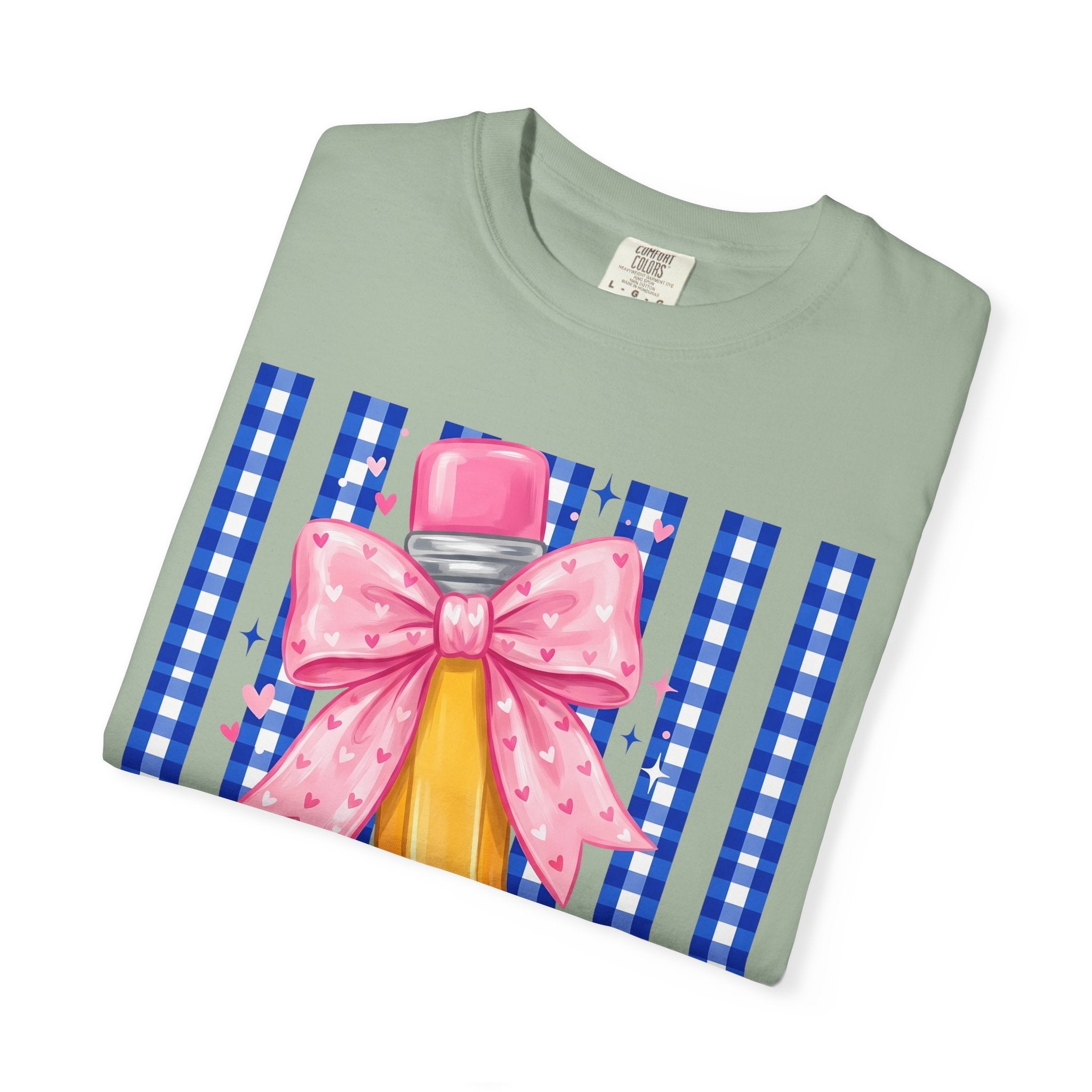 Pencil bow teacher T-shirt