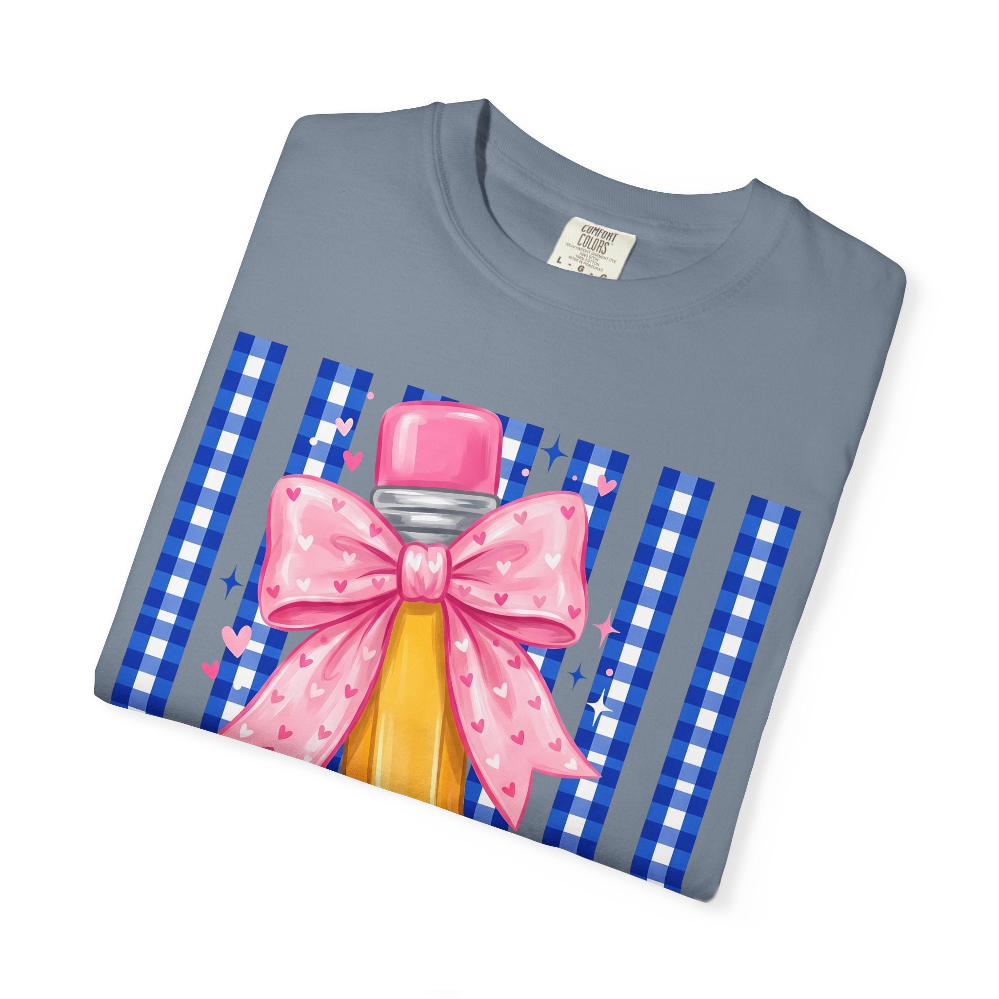 Pencil bow teacher T-shirt