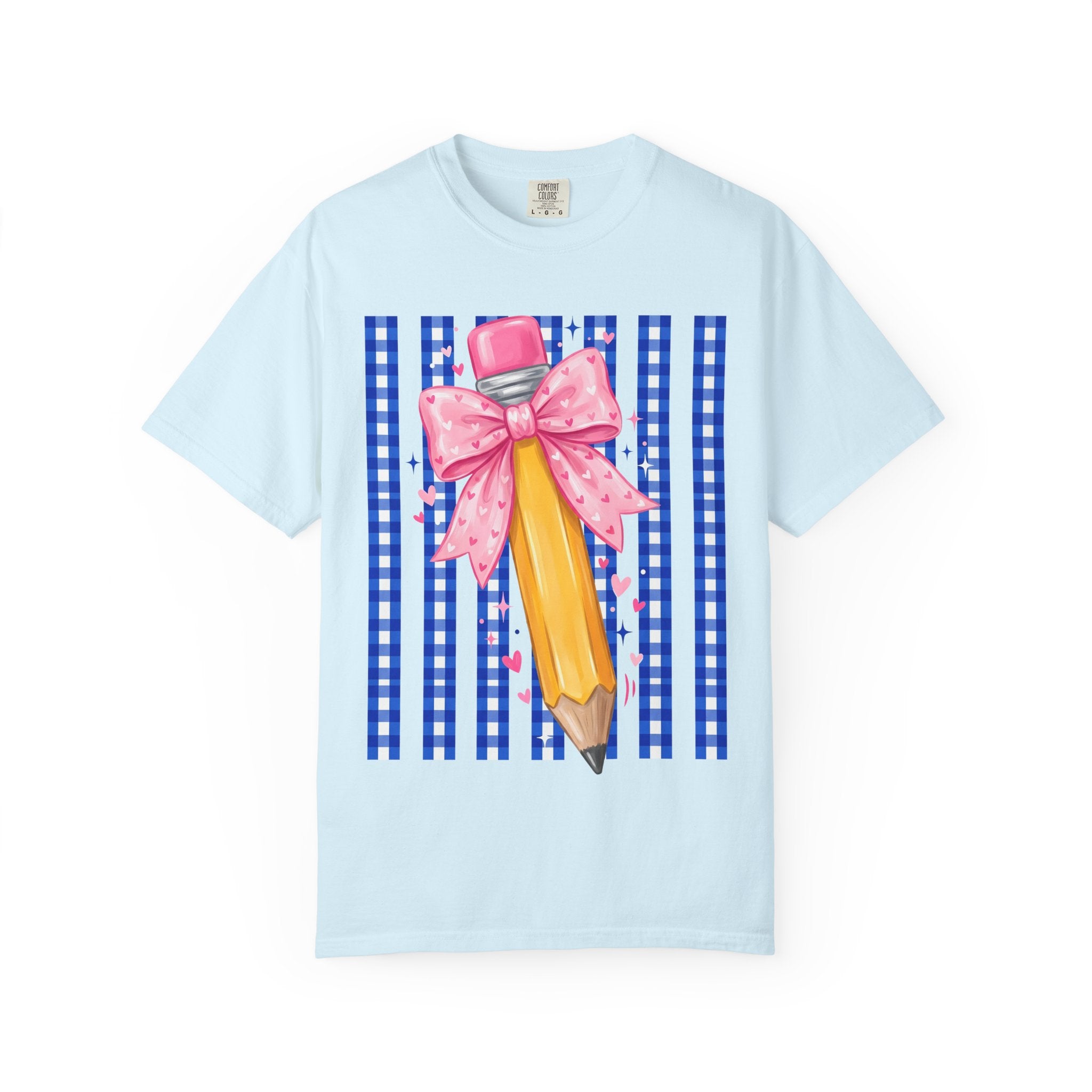 Pencil bow teacher T-shirt