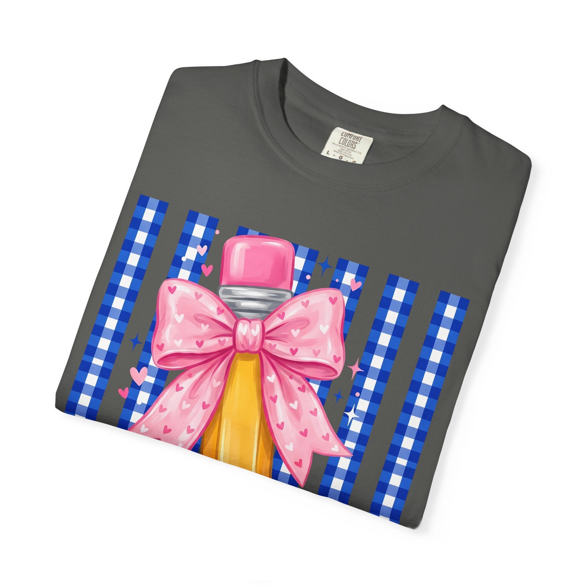 Pencil bow teacher T-shirt