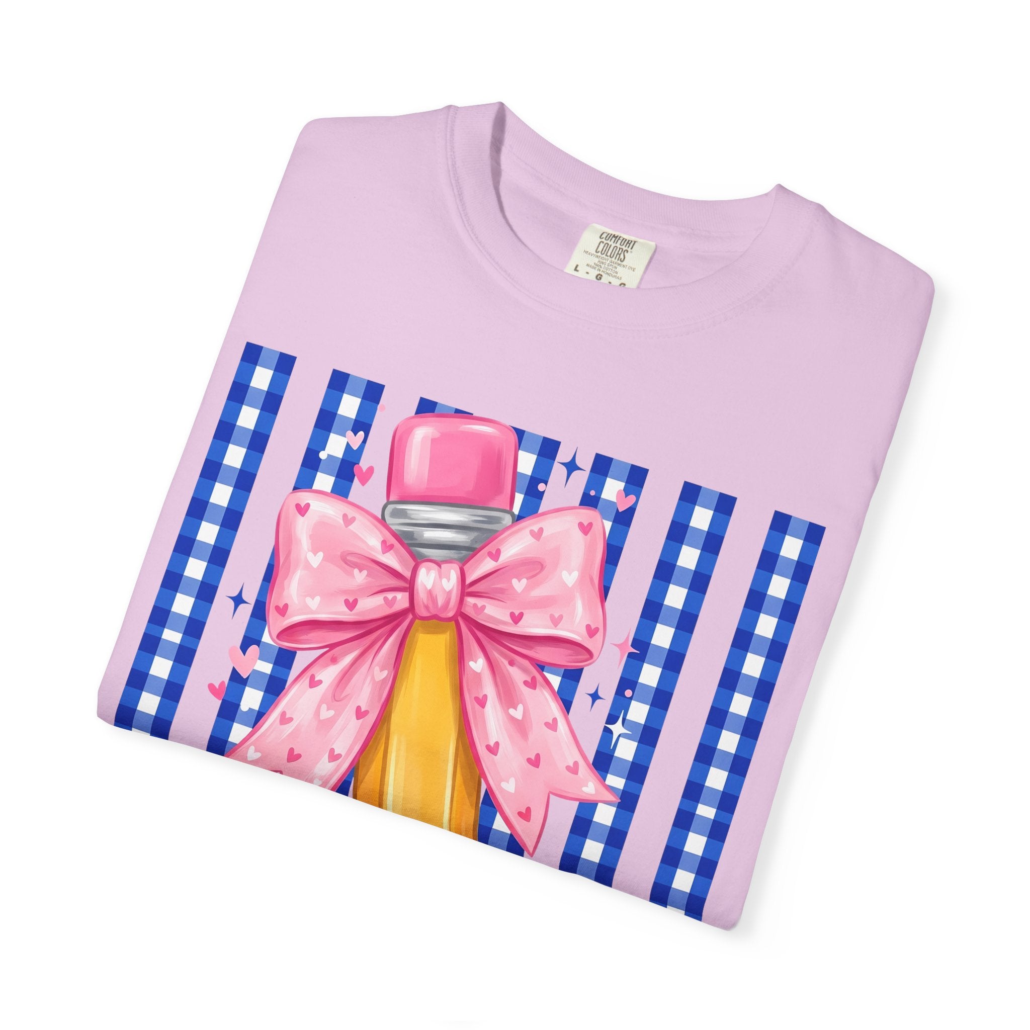Pencil bow teacher T-shirt