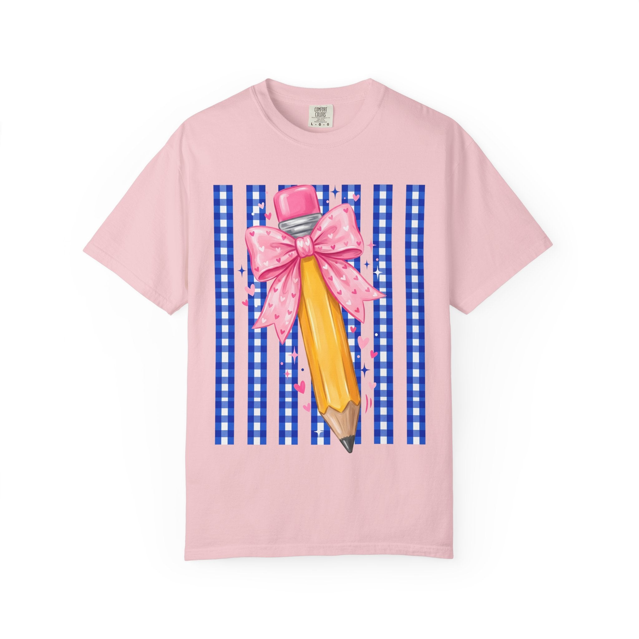 Pencil bow teacher T-shirt