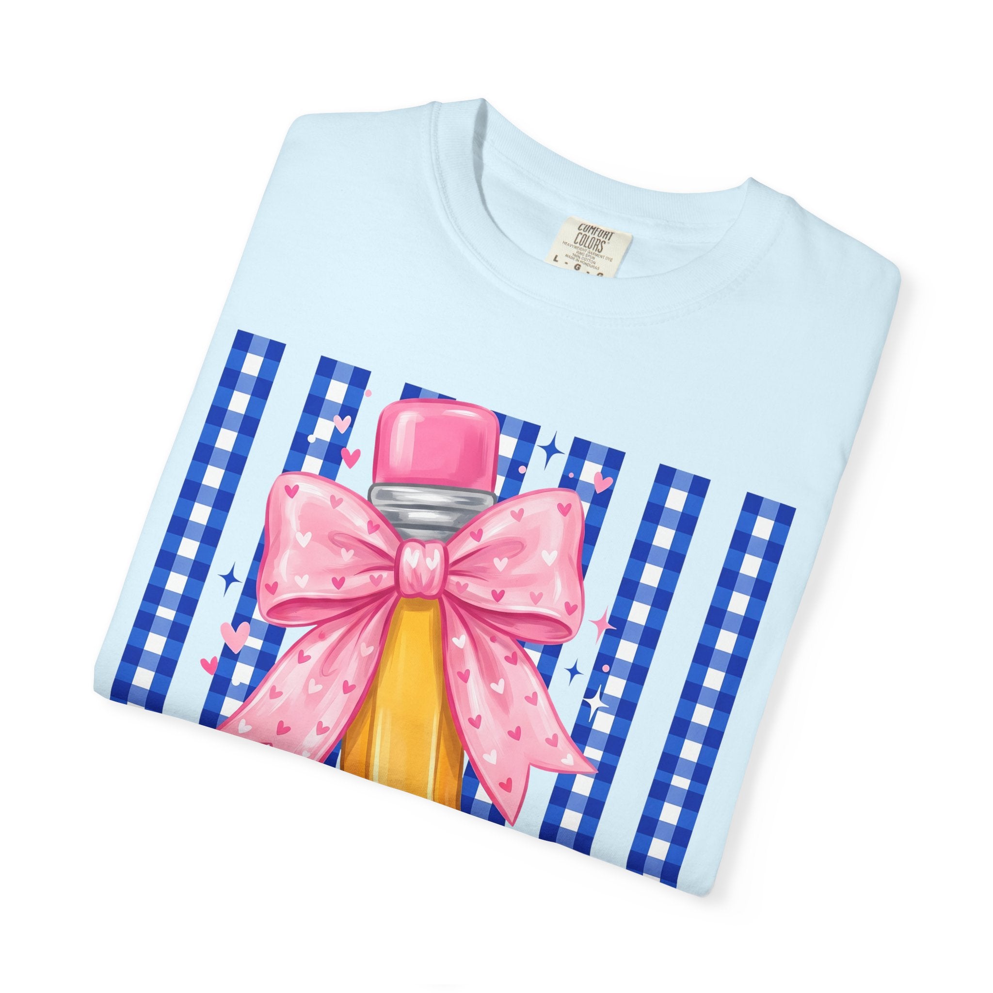 Pencil bow teacher T-shirt