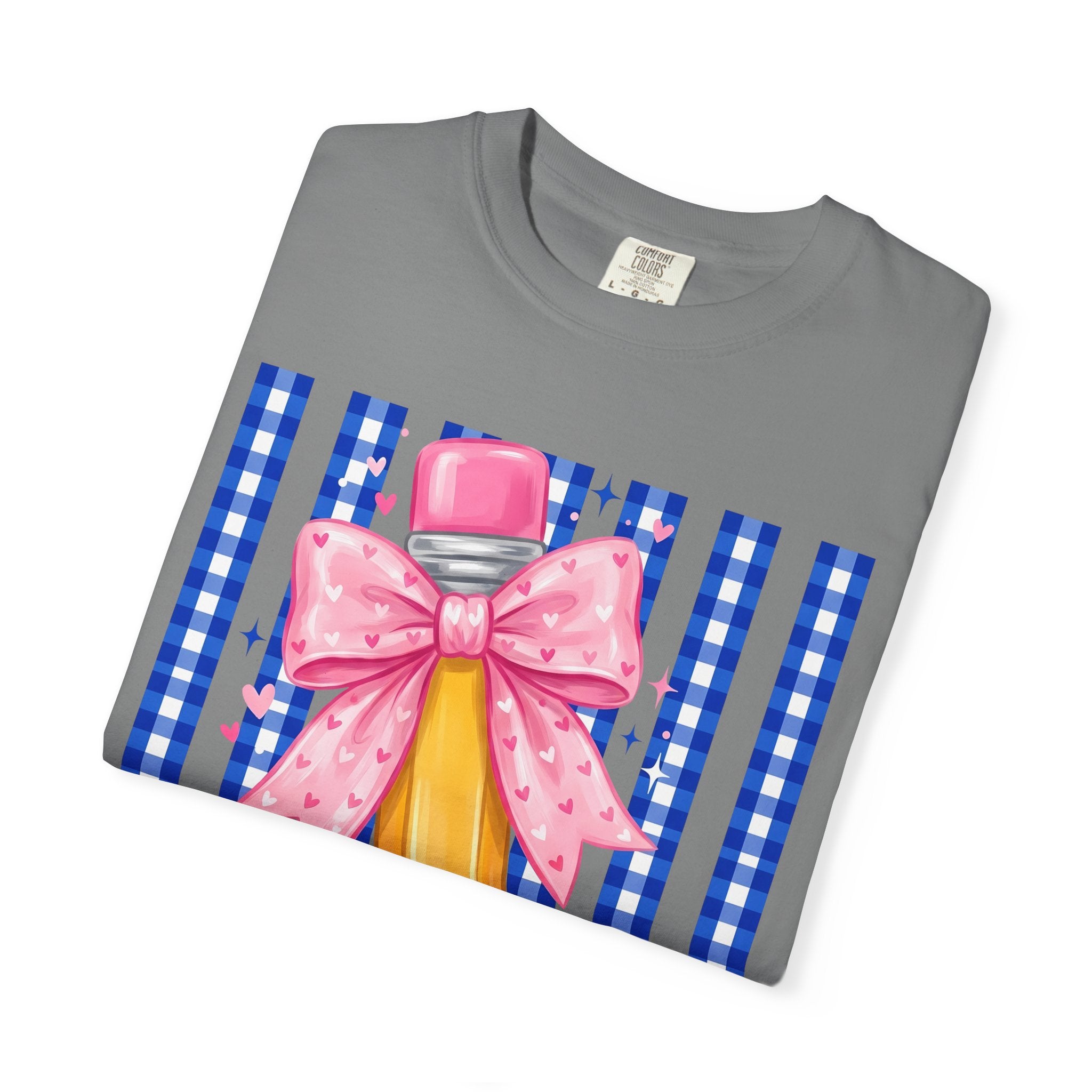 Pencil bow teacher T-shirt