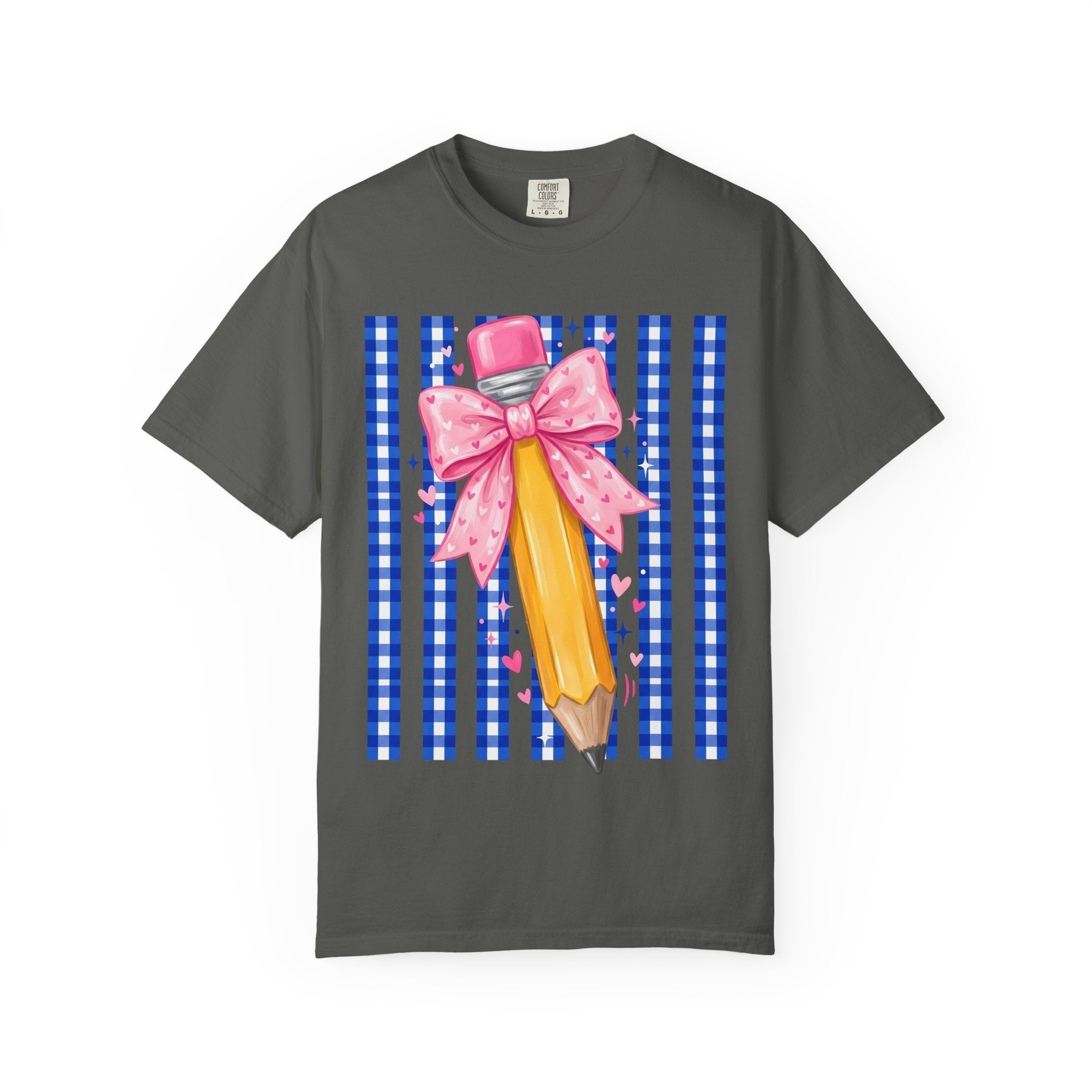 Pencil bow teacher T-shirt